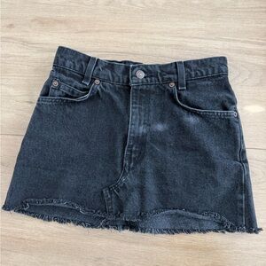 Levi's Dark Denim Mini Skirt
